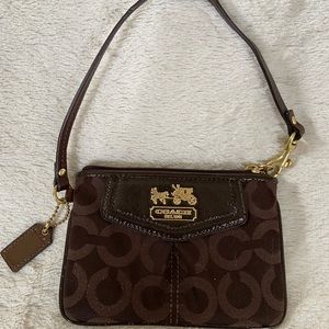 Brown Coach Wristlet